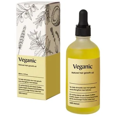Veganic Organic Natural Hair Growth Oil 60ML • £22.24