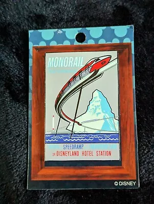 DISNEY DLR 2003 FRAMED ATTRACTION POSTER ( Monorail) LE 1500 PIN 25901 • $33