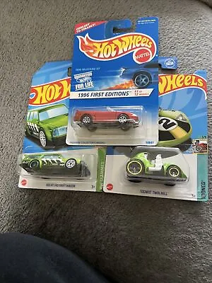 🔥Hot Wheels 1996 F.E. Mustang GT Tooned Twin Mill Volvo 240 Drift Wagon $9🔥 • $9