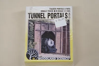 WOODLAND SCENICS N-Scale Single Track TIMBER TUNNEL PORTALS C1154 • $8.96