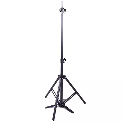 Training Head Mannequin Tripod Stand Adjustable Wig Salon Hairdressing Holder • £29.99