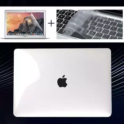 Clear Case+ Keyboard Skin+Screen Skin For Apple MacBook Air Pro 11 13 14 15 16'' • £10.37