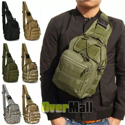 Bandolera Para Hombre Mochila Viaje Cartera Bolso De Hombro Sling Chest Bag New • $16.99