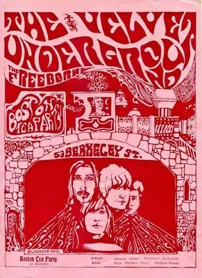 £8.99 • Buy The Velvet Underground Boston Tea Party Graphic Art Picture Vintage Poster
