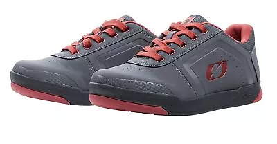 O'Neal Pinned Flat Pedal Mens MTB Mountain Bike Shoes Gray/Red • $79.15