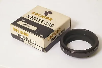 F92828~ Soligor Minolta 55mm Reverse Adapter For Macrophotography -Japan Made • $6