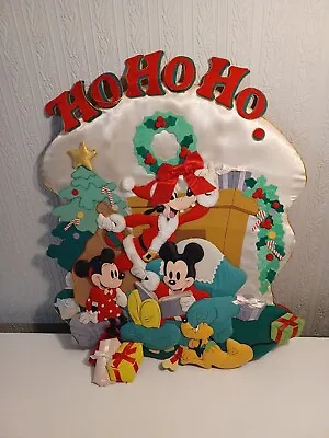 Vintage 90s Disney Padded Cloth Christmas Decoration 19x16 • $13