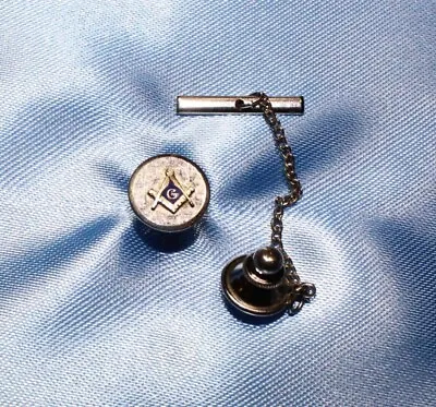 Vintage Masonic MASONS Tie Tack Pin .43  • $8.99