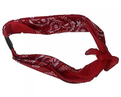 New Fashion Paisley Turban Bunny Bow Head Wrap Headband Retro Bandana Hair Band • $5.95