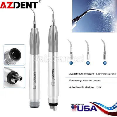 Dental Ultrasonic Air Perio Scaler Handpiece Hygienist 2/4-Holes &Tips G1 G2 G4 • $21.39