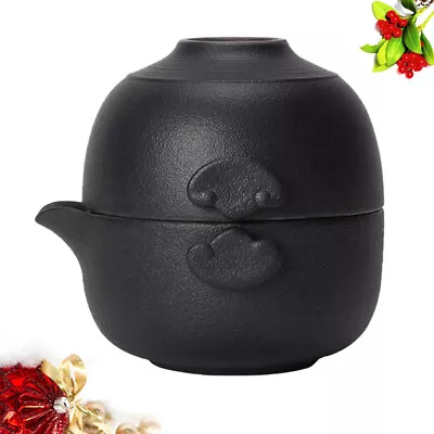 Ceramic Teapot Infuser Set Portable Tea Set Travel Tea Set Case • $26.49