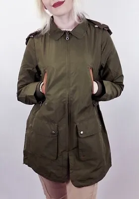 Merc-London Women's Lydia Summer Raincoat; XS Khaki/green Jacket/windbreaker • $64.99