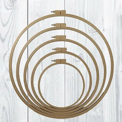 Nurge Quilt Hoops Wooden Beech Wood Quilting Rings In 6 Sizes 300mm To 700mm • £16.65