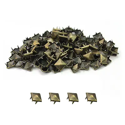 £3.49 • Buy Claw Studs Rivets Pyramid Spike Square For Shoes Bags Costumes 50pcs 100pcs