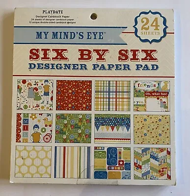 My Minds Eye Playdate 6”x6  Paper Pad • £4