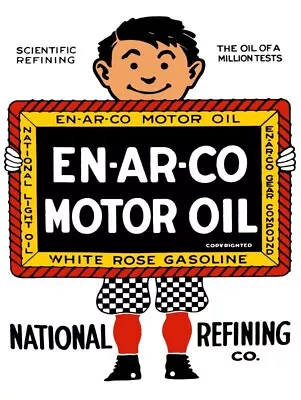 National Refining EN AR CO Motor Oil NEW METAL SIGN: 9 X 12  And Free Shipping • $19.88