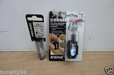 £30.89 • Buy Trend Hinge Jig Corner Chisel C/chisel & Tr12x1/4tc 1/4  Router Cutter  