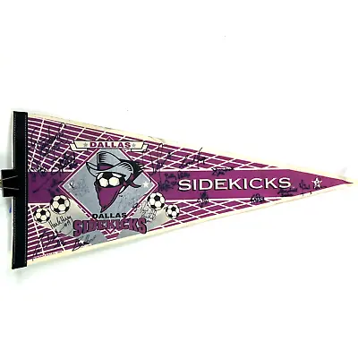 Dallas Sidekicks VTG Multi Team Signed 1994 CISL Indoor Soccer Original Pennant • $29.95