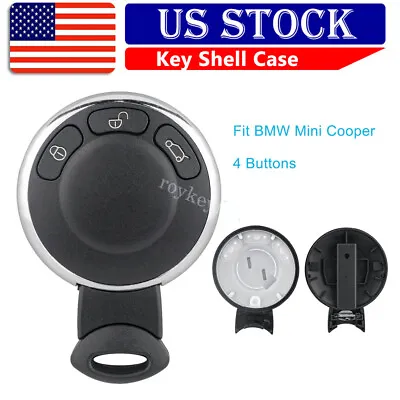 Remote Key Shell Case Fit For BMW Mini Cooper R56 R57 R58 R60 R61 3 Button Fob • $11.29