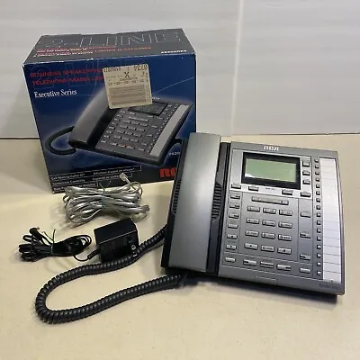 RCA 25202RE3 Executive Series Corded 2 Line Phone Business Speaker With Box • $29.99