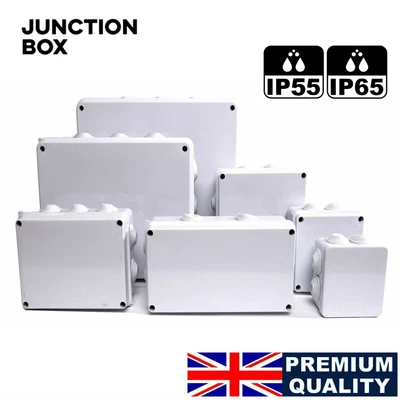£5.95 • Buy Ip65 Waterproof Junction Box Enclosure Terminal Electric Cable Connector Outdoor