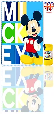 Kids BlanketOfficial Disney Mickey Mouse BlanketSoft Touch Fleece Blanket • £13.99