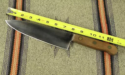 Vintage Chicago Cutlery 42S 8  Chef's Kitchen Knife Carbon Steel Made In USA • $18.95