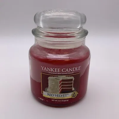 Yankee Candle Retired Red Velvet Medium 14.5 Oz Jar Brand New Rare • £72.34