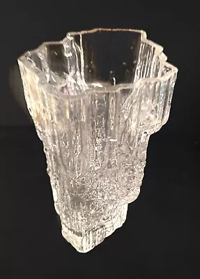 $95 • Buy Ittala By Tapio Wirrkala Pinus Textured Glass Vase 16.5cm