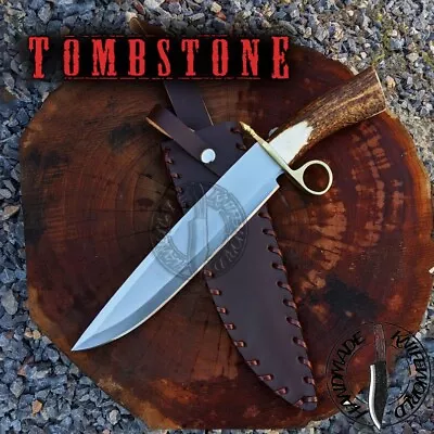 Tombstone Ring Guard Handmade Bowie Ike / Billy Clanton Movie Replica Knife 15'' • $140