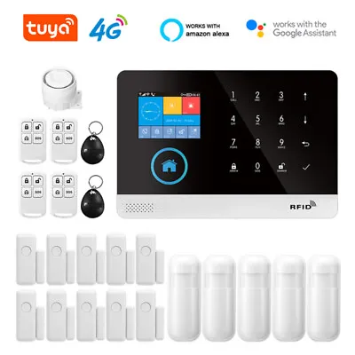 4G TUYA WiFi GSM Wireless Alarm System Smart Home Burglar Security Sensor Kit • $8.90