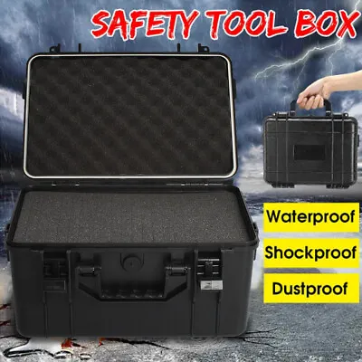Shockproof Hard Case With Foam Equipment Protective Storage Box For Camera Tools • £19.95