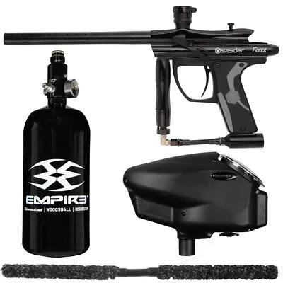 New Spyder Fenix Core Essential Paintball Gun Package Kit - Black • $267.84