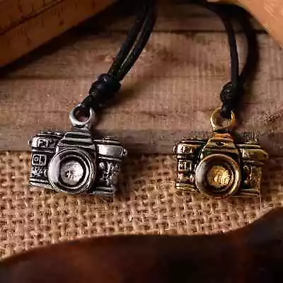 New Vintage Camera Silver Pewter Gold Brass Necklace Pendant Jewelry • $9.99
