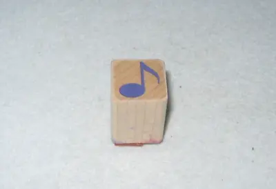 Rubber Stamp - Music Note Shape (Solid) - Small Size • $5