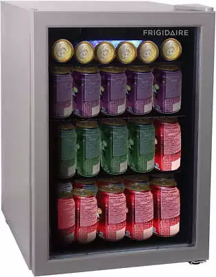 Beverage Center Refrigerator 88 Can/25 Wine Bottle Double Glass Door Home Bar • $193.80