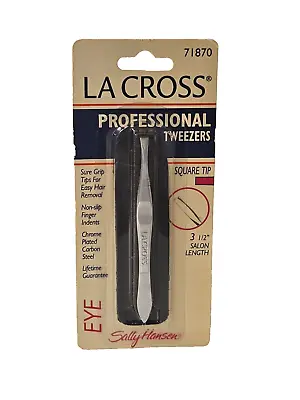 Sally Hansen La Cross- Professional Eye Tweezers Square Tip 71870 • $29.99