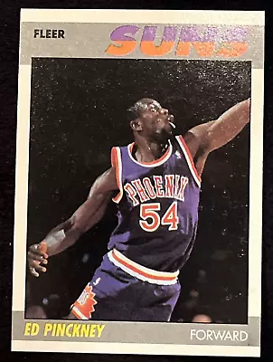 Ed Pinckney 1987 Phoenix Suns 87-88 Fleer Basketball Nba #88 Of 132 Mint Fresh • $1.25