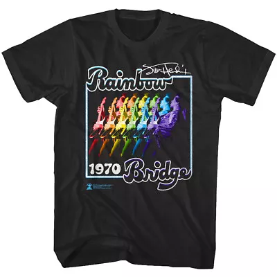 Jimi Hendrix Rainbow Bridge 1970 Men's T-Shirt Signature Guitar Tee Rock Star • $32.99