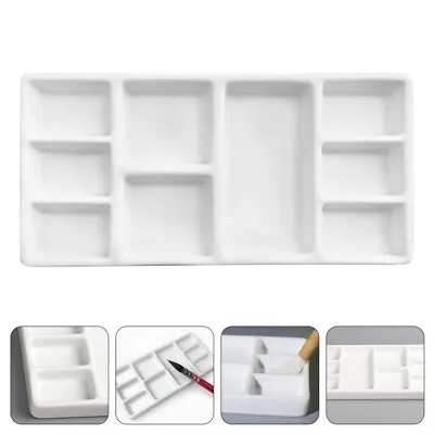 £16.10 • Buy Porcelain Pigment Pallets Empty Watercolor Tins Box Travel Paint Tray