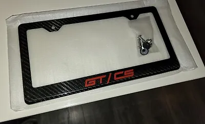 GT/CS Mustang Carbon Fiber License Plate Frame. California  Special Red • $45