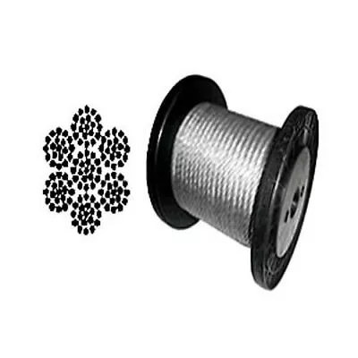 Cable Railing Type 304 Stainless Steel Wire Rope Cable 5/16  7x19 Coil & Reel • $153.65