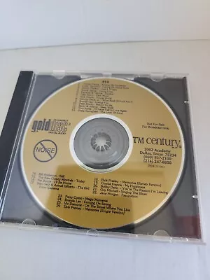 TM Century Gold Disc 414 CD Promo Tom Jones Elvis Presley Pat Boone Bobby Darin • $5.95