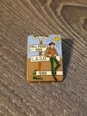 LASD Posse Los Angeles County Sheriff's Deptartment Fall Posse Ride Pin P • £12.55