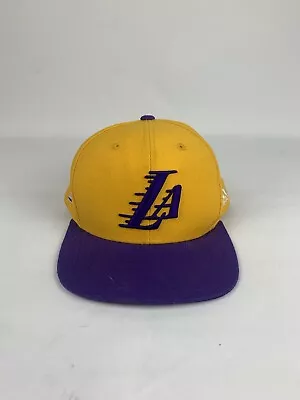 £16.53 • Buy NBA LA Lakers X Adidas Mens Snapback Hat Cap Los Angeles Lakers Purple Yellow
