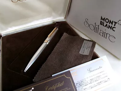 Montblanc Meisterstuck Solitaire 1646 Sterling Silver 925 Barley Ballpoint Pen • $569.99