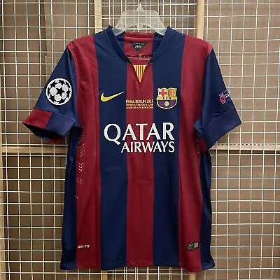 Barcelona 2014/15  NEYMAR JR 11  Retro Champions League Final Kit Jersey • $65