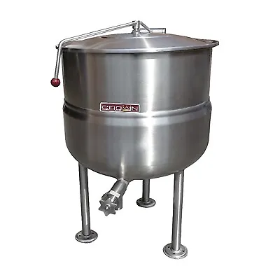 Crown DL-60 Tri-Leg Stationary Direct Steam Kettle W/ 2/3 Jacket 60 Gallon C... • $14365