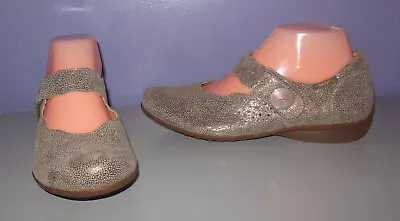 New Mephisto Mobils Fabienne Mary Jane Ballet Flats Metallic 7.5 US • $50