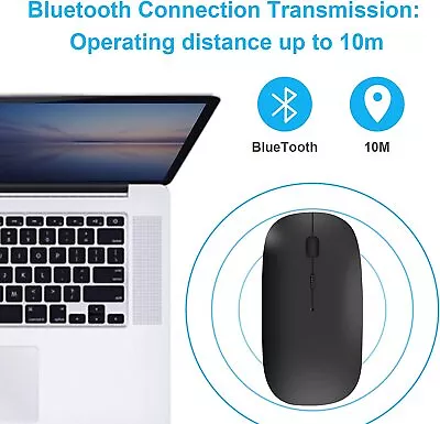 Wireless Bluetooth Mouse For Ipad Mac IOS Samsung Huawei Lenovo Android Tablet • £7.49